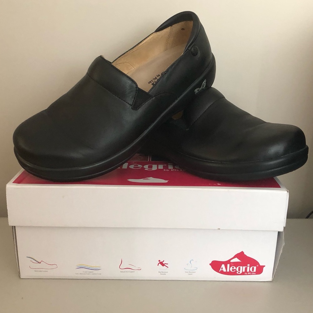 New in Box Alegria Keli Professional/Nursing Shoe Nappa Black EU39 US9